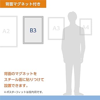 Amazon | 土屋工業 ポスターフィットB3背面マグネットシート付き